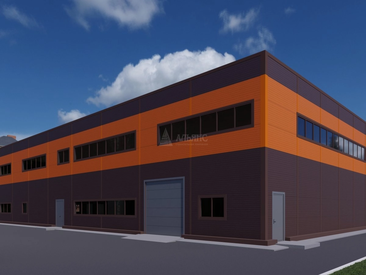 3D визуализация СТО из сэндвич панелей - фото 4