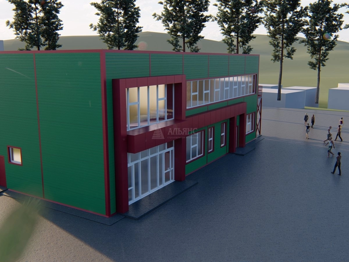 3D визуализация Офис из сэндвич-панелей - фото 4