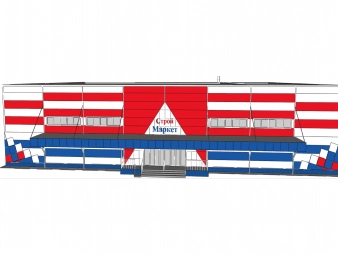 Торговый центр из сэндвич-панелей